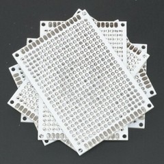 5cm x 7cm White PCB Printed Circuit Board, 5 Pack, 432 Holes, 32 Pads