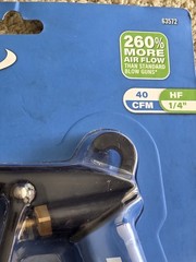 MERLIN Pneumatic High Flow Blow Gun Kit CENTRAL PNEUMATIC Tire Inflator & Gauge