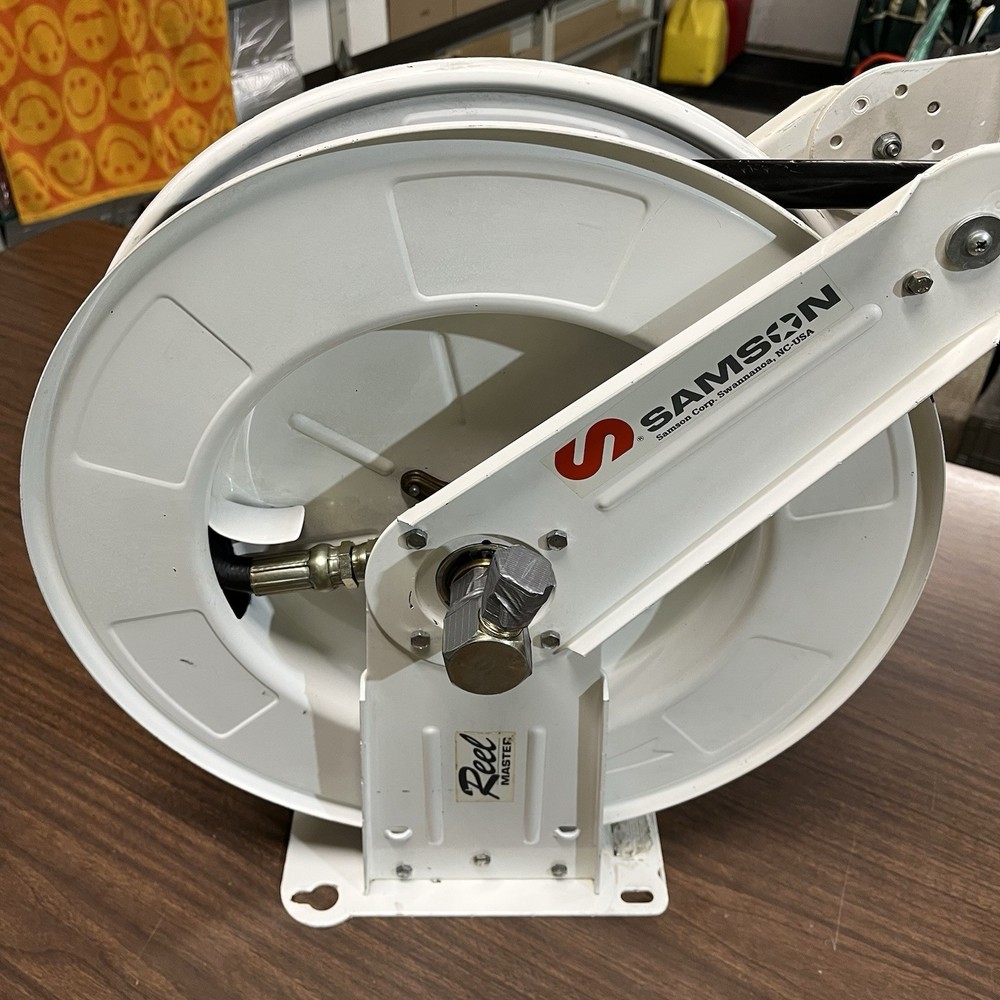 Samson Reel Master 504 Series Heavy Duty Hose Reel w/ Hose Good Working Unit