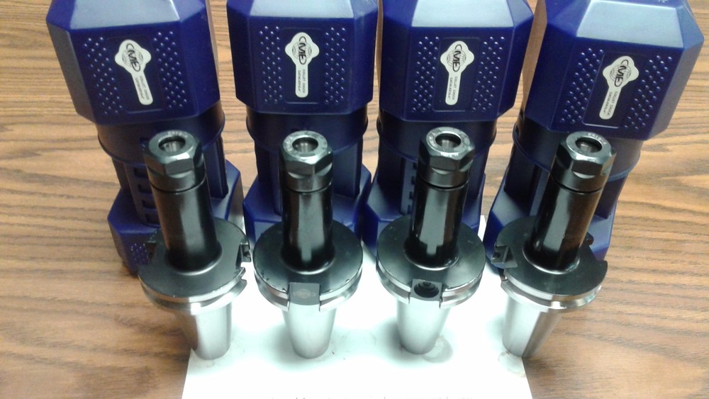 CAT40-ER16 COLLET CHUCKS W. 4″ LONG GAGE LENGTH—4 CHUCKS Tool Holder Set
