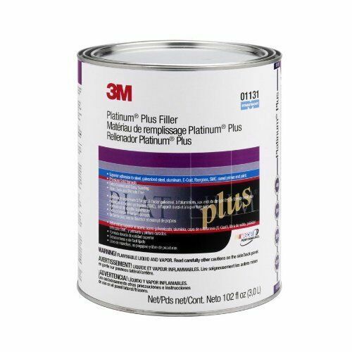 3M 01131 Platinum Plus Gold Lightweight Body Filler, 1 Gallon