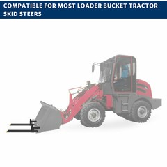 4000lb/1500lb Pallet Forks 60″/43″ Tractor Bucket Clamp on Skid Steer Loader