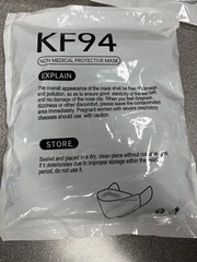 60pcs KF94 Protective Face Mask Adult Multicolor Non-Medical