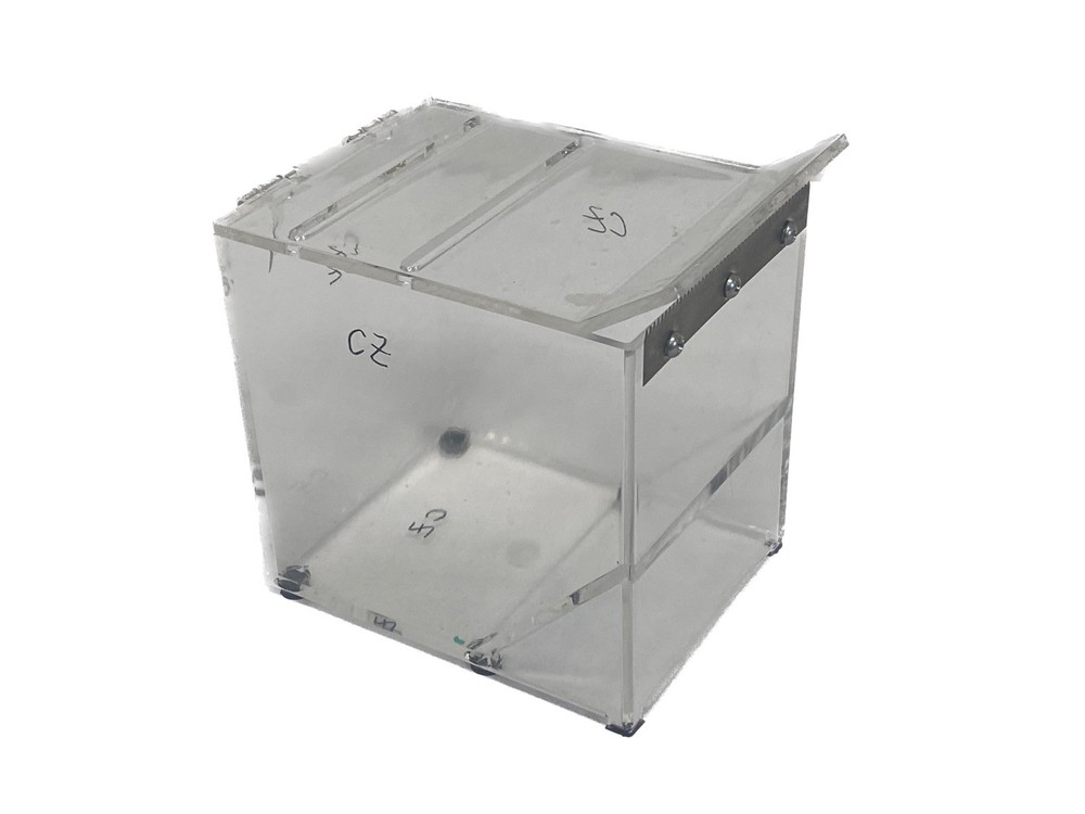 Clear Acrylic Parafilm M & Foil Dispenser 2-Slots 4-3/4”L x 6-3/4”W x 6-3/8”H B