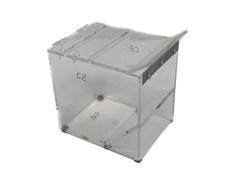 Clear Acrylic Parafilm M & Foil Dispenser 2-Slots 4-3/4”L x 6-3/4”W x 6-3/8”H B