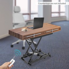 Electric Lift Table Single Scissor Lifting Platform 350lbs Remote Control NEW
