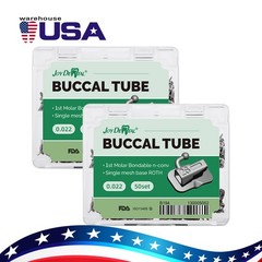 AZDENT Dental Orthodontic Bondable Buccal Tubes 1st Molar MBT/Roth 0.022