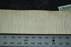 Curly Maple Raw Wood Veneer Sheet 4.5 x 40 inches 1/42nd 4669-43