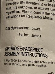NEW 60926 2 Pack For P100 Filter Multi Gas/Vapor Cartridge Exp 11/2029