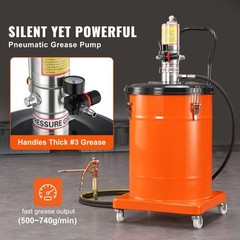 VEVOR Grease Pump Air Operated Grease Pump 10 Gallon 13 ft Hose Grease Bucket