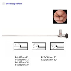 HD Medical Surgical Φ2.9mm Φ4mm 302mm 0° 12° 30° 70° Rigid Endoscope Optics