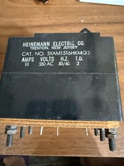 heinemann circuit breaker 3XAM1516HKMG3 3POLE 10AMP 250VAC