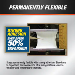 Dynaflex 230 10.1 Oz. Clear Premium Elastomeric Exterior/Interior Window, Door a