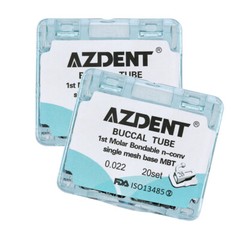 AZDENT Dental Orthodontic Bondable Buccal Tube 1st /2nd Molar Roth /MBT Non-Conv