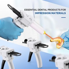 4:1/10:1 50ML Ratio Dispensing Gun kit Dental Impression Mixing Dispenser Gun