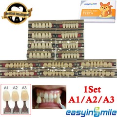 Dental False Teeth At Home Tooth Replacement Acrylic Resin Teeth Shade A1/A2/A3