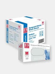 Synguard Nitrile Exam Gloves Powder-Free Blue Medium (1x 100/Bx)