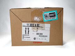 1 Box (15 Pieces) Canplas Expansion Joint 113812ABC 2″ ABS DWV Type 1 SXS