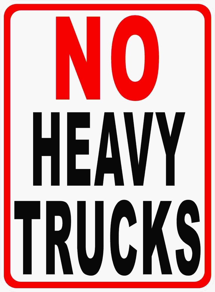 No Heavy Trucks Sign. Size Options. No Large Truck Trucks