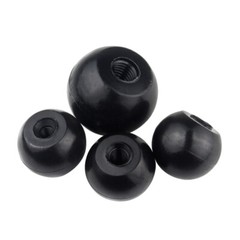Ball Shaped Hnadle Knobs M4 M5 M6 M8 M10 M12 Thread Clamping Nuts Plastic Black