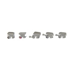 Dental Orthodontic Metal Bracket Braces Roth MBT 018 022 345 Hooks MIM Mini Twin