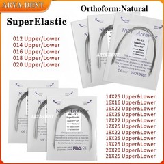 Dental Orthodontic Arch Wire Super Elastic NITI Round Rectangular Natural Form