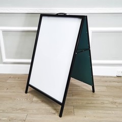 FixtureDisplays® Dry Erase White A-Frame Board All Metal Menu Sidewalk…