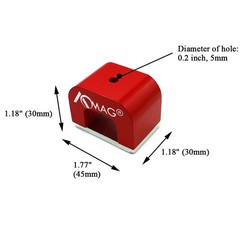 30 lbs Red U Shaped Magnet Horseshoe Alnico Strong Magnets for Nails & Education