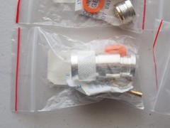 4 New MULTICOMP SPC4277 RF Coaxial Connector N Type Straight Plug Solder 50 Ohm