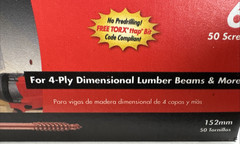 FastenMaster FMFL006-50 FlatLOK Torx TTAP 40-Drive Structural Wood Screws 6 in.