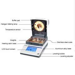 110g/0.001g Digital Rapid Moisture Analyzer Halogen Heating Grain Moisture Meter