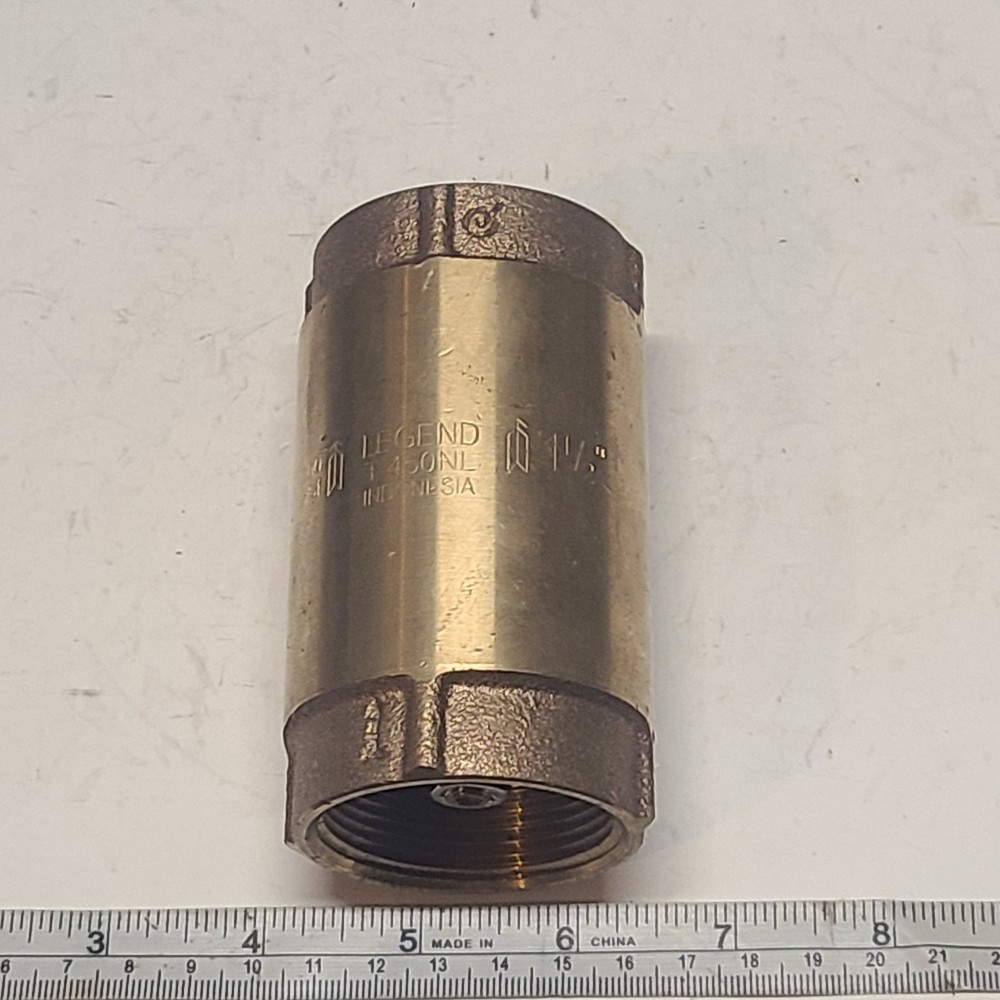 LEGEND T-450-NL No Lead Cast Bronze In-Line Check Valve 1-1/2″ NPT 200-psi CWP