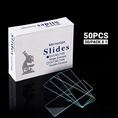 50Pcs Microscope Slides Concave Single concave Glass Slide Single Depression USA