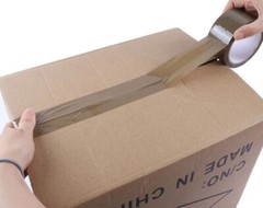 2-Inches Brown/Tan Color Shipping Packaging Sealing Tape 110 Yard (6 x 330 Feet)