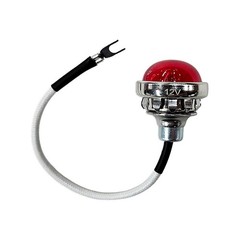 Red Dot Jewel Lens Assembly Fits International Industrial Tractor | 12 Volt |