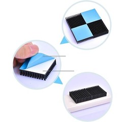 Easycargo 8pcs 40mm Heatsink Kit 40x40x20mm + 3M8810 Thermal Con