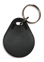 200 RFID Proximity Key Fobs 26 Bit Wiegand H10301 Keyless 125 kHz–Thin, Black