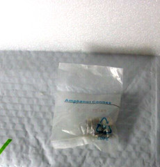 Amphenol 172180 N Type Connector Plug, Male Pin 50Ohm Free Hanging, New