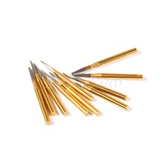 Dental Tungsten Carbide Gold Burs Trimming & Finishing & Polishing Flame 7901