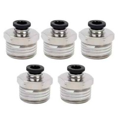Air Line Tubing Kits 1/4” OD 50ft Nylon Hose 1/2” NPT Push to Connect Fittings