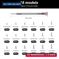500-Pack M1.2/M1.4/M2 Self-Tapping Micro Screws – Universal Multi-Purpose Repair