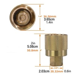 Practical Forklift Propane Tank Female Fitting Connector RE7141F Easy To Install