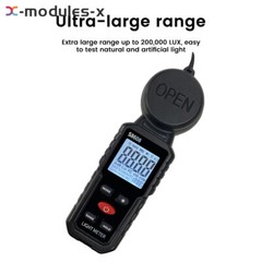 S8608 LCD Light Meter Digital Illuminance Meter Luxmeter Photometer 200000Lux