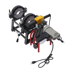 Pipe Fusion Welder 2 Clamps 63-200MM Manual PP PE HDPE Pipe Welding Machine 110V