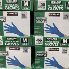 Kirkland Signature 467120 Nitrile Exam Gloves, Medium – 400 Count