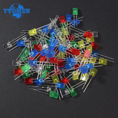 100Pcs/Lot Square 2*5*7Mm LED Diode 2X5X7Mm 5 Colors Red Yellow Green Blue White