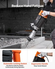 VEVOR Demolition Jack Hammer Concrete Breaker 2200W Electric Hammer
