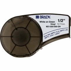 Brady 142805 BMP21 Series Indoor/Outdoor Vinyl Labels M21-500-595-GN