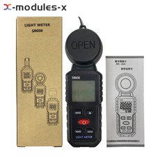 S8608 LCD Light Meter Digital Illuminance Meter Luxmeter Photometer 200000Lux US