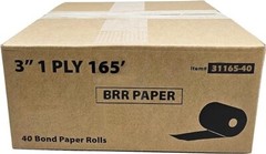Star SP700 Kitchen Printer Paper ( 25 Rolls ) 3″ x 165′ 1 Ply Bond Receipt Paper